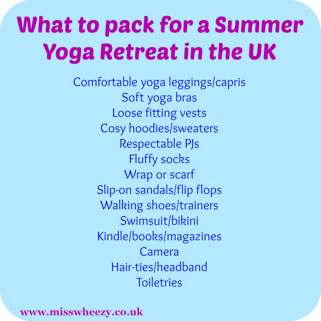 What to Pack for a Yoga Retreat in the UK