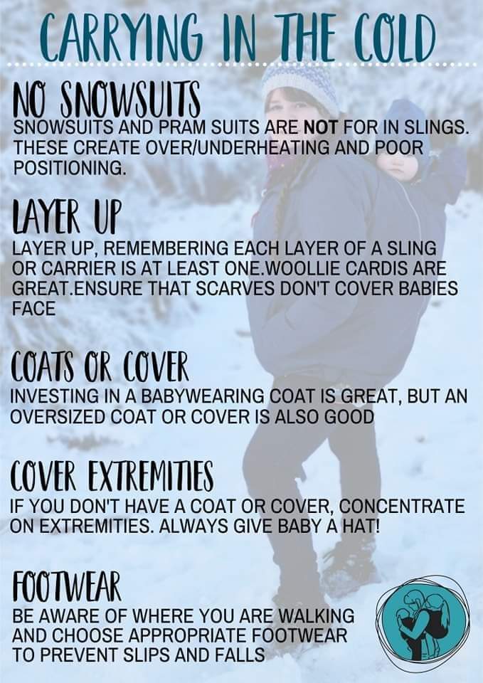 carrying in the cold infographic