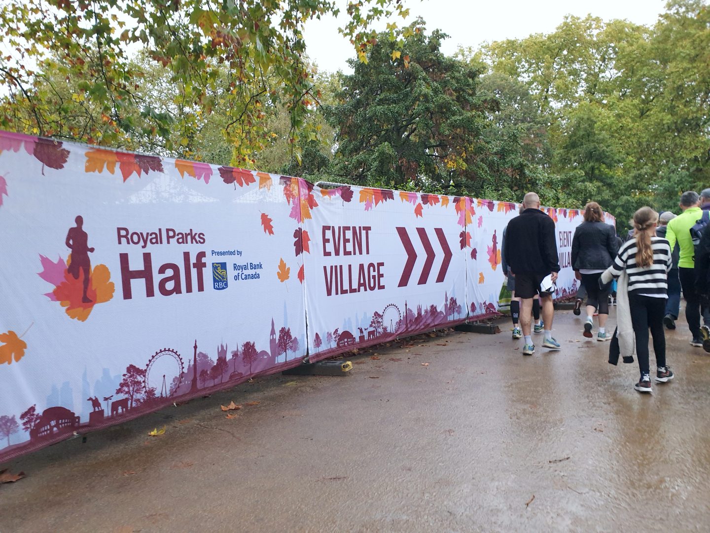 Royal Parks Half Race Village branding